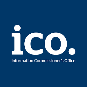 Information Commissioner's Office Logo, Wjite lettering on blue Background